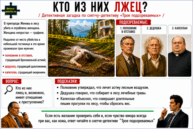Трое подозрев Финал М
